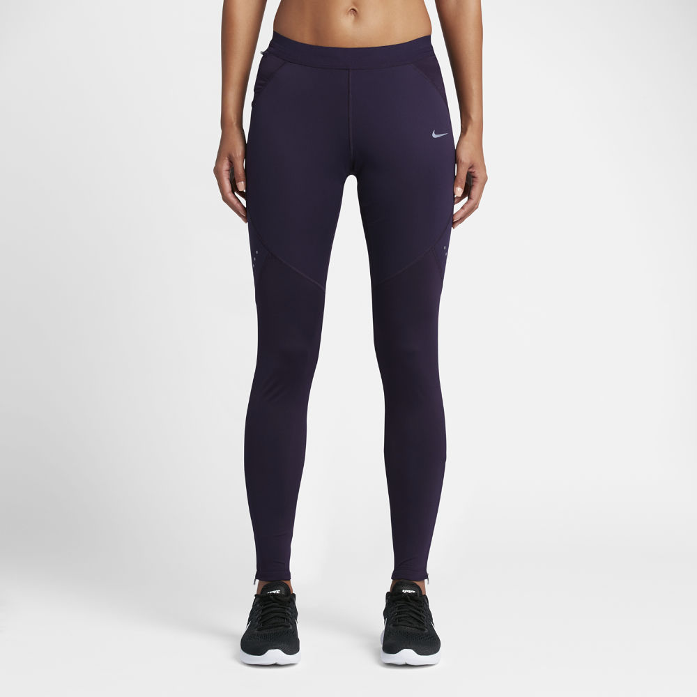 purple nike tights womens
