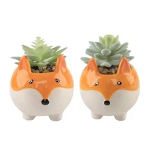 Flora Bunda Artificial Plants in Cute Animal Novelty Planter Artificial Succu...