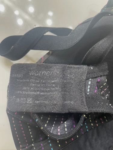 Warner's bra size 34C underwire light padding black multicolor dotted lines - Picture 3 of 4