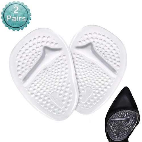 Ball of Foot Cushions, 2 Pairs Anti Slip Shoe Pads Inserts Gel Forefoot Insoles - Picture 5 of 9