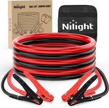 Nilight Jumper Cables for Car Battery 8 Gauge 12FT Booster Cable Heavy Duty 250A