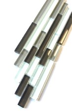 Matchstick 4"x12" Decorative Glass Border Wall Tile Backsplash Bathroom Kitchen