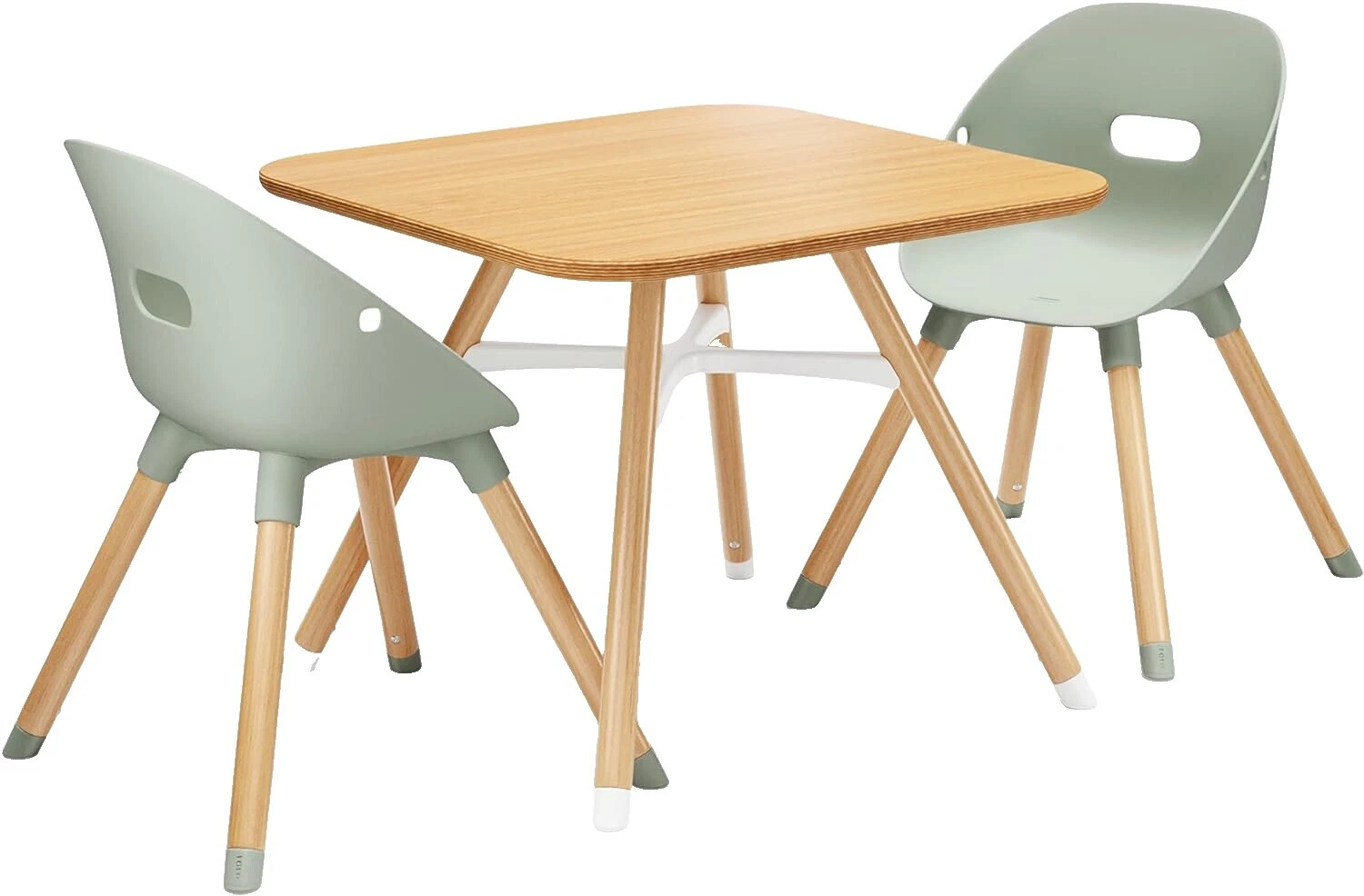 Juego Blanco de vacaciones conjuntos de mesa y sillas para niños y adolescentes