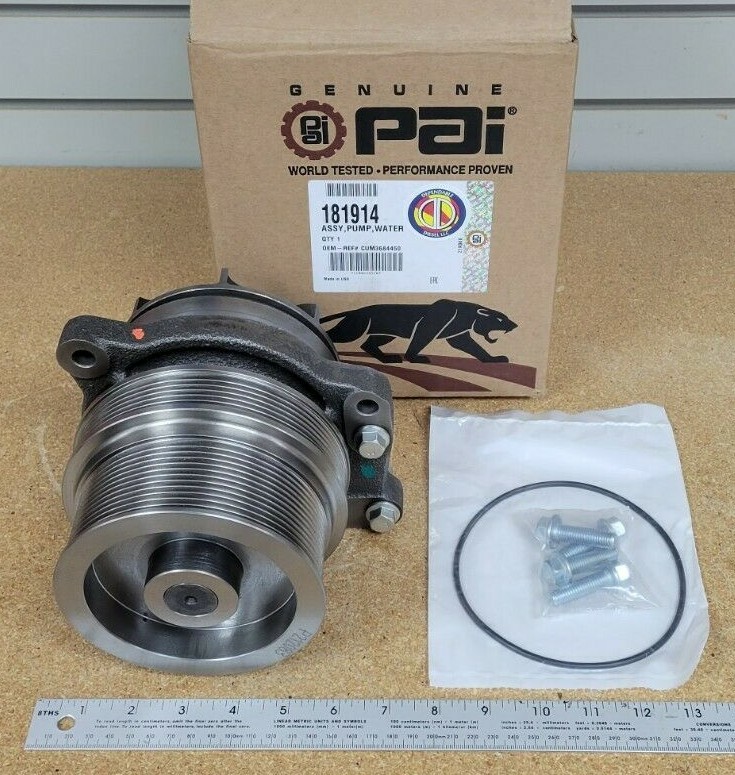 Water Pump Assembly for Cummins ISX. PAI # 181914 Ref Water Pump Assembly for Cummins ISX. PAI # 181914 Ref
