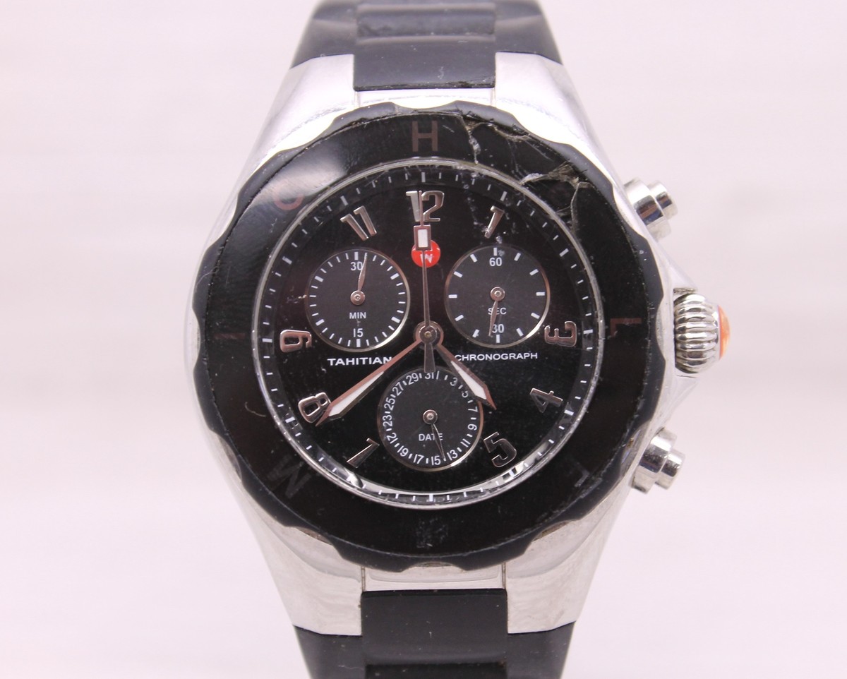 Michele Tahitian Jelly Bean 42mm Stainless Steel Quartz