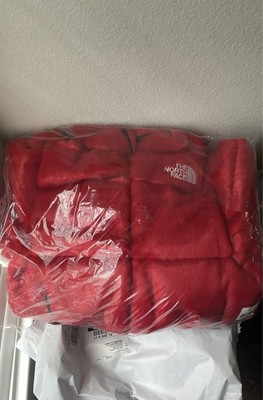 Supreme The North Face Faux Fur Nuptse Jacket Red Size L Ebay