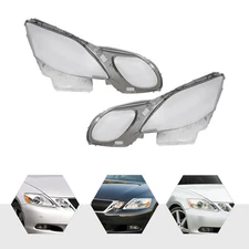 Headlight Lens Covers LH & RH Headlamp Shade For Lexus GS300/350/450h 2004-2011