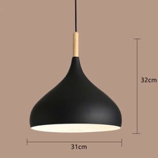 Image of Industrial Pendant Light – Modern Metal Dome Ceiling Lamp Shade Fixture