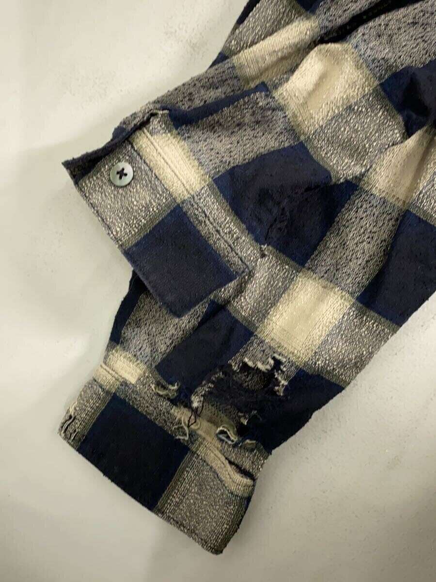 SUGARHILL 22AW OMBRE CRASHED SHIRT 2 COTTON MULTICOLOR CHECK 