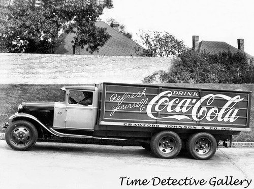 Vintage Coca-Cola Delivery Truck - Historic Photo Print