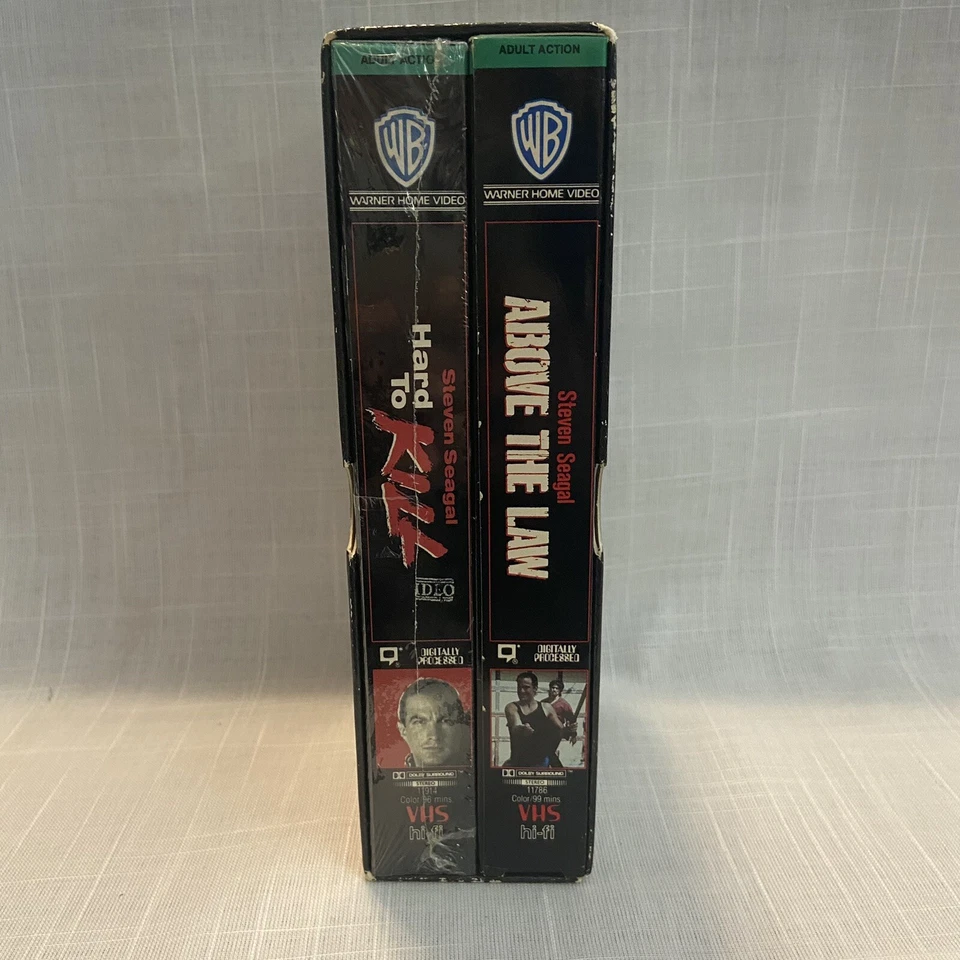 Steven Segal Twin Pack VHS Hard To Die Above the Law Pam Grier - Image 2 of 4