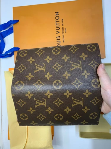 Louis Vuitton Monogram Porte feiulle Brazza Long Wallet Purse