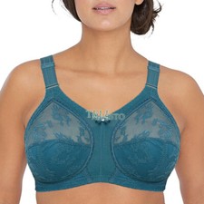 Women's Full Coverage Plus Size Comfort Minimizer Bra Wirefree Non Padded Lace