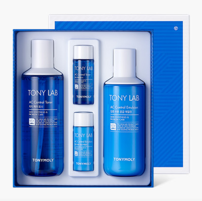 TONYMOLY Tony Lab AC Control Skin Care Set - Sensitive Skin & Moisture Care