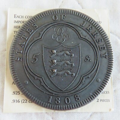 ireland george iii 1808 copper proof pattern crown -... JERSEY GEORGE III 1808 BRONZED COPPER PROOF PATTERN CROWN - coa | eBay UK