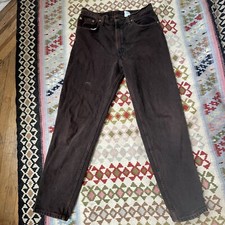 Levi’s Vintage Overdyed Brown 550 Relaxed Jeans W34 x L32 Made in USA 80s 90s