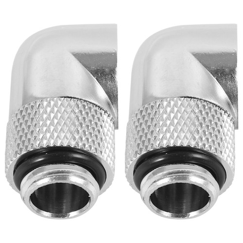 2 Pcs Computer Water-cooled Elbow Cooling Rotary Connectors System Accessories