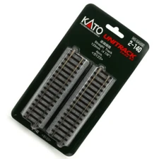 Kato 2-140 HO Scale 123mm (4 7/8") Straight Track [4 pcs] UniTrack