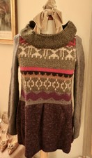 Philosophy Di Alberta Ferretti Knitted Wool Tunic Italian Size 40-42 Never Worn