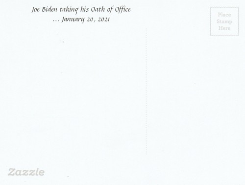 Postcard God Bless America Joe Biden Takes Oath Of Office 46th Us President Ebay