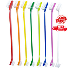 Dog Toothbrush Set of 8   Dual Headed Dental Hygiene Brushes for Small to Large