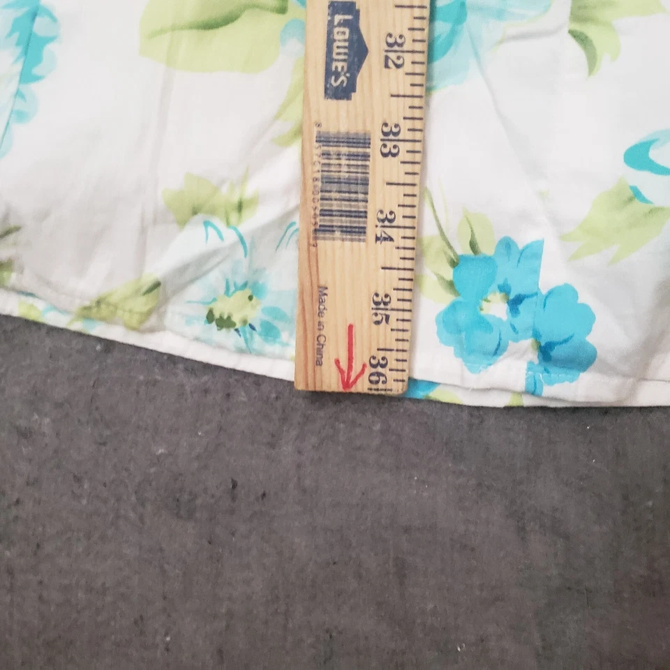 Vestido City Triangles Mujer 11 Blanco Azul Aline Tank Corto Floral Cuello en V Damas Foto 4 de 4