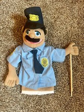 Melissa Doug Policeman Puppet With Detachable Wooden Rod for Animated Gestures