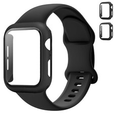 Sport Band and Case for Apple Watch Band 40mm 44mm 46mm 42mm 41mm 45mm 38mm i...