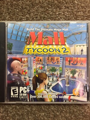 Mall Tycoon 2 (2004, Win PC CD-ROM) Build the Ultimate Mega Mall - simulator