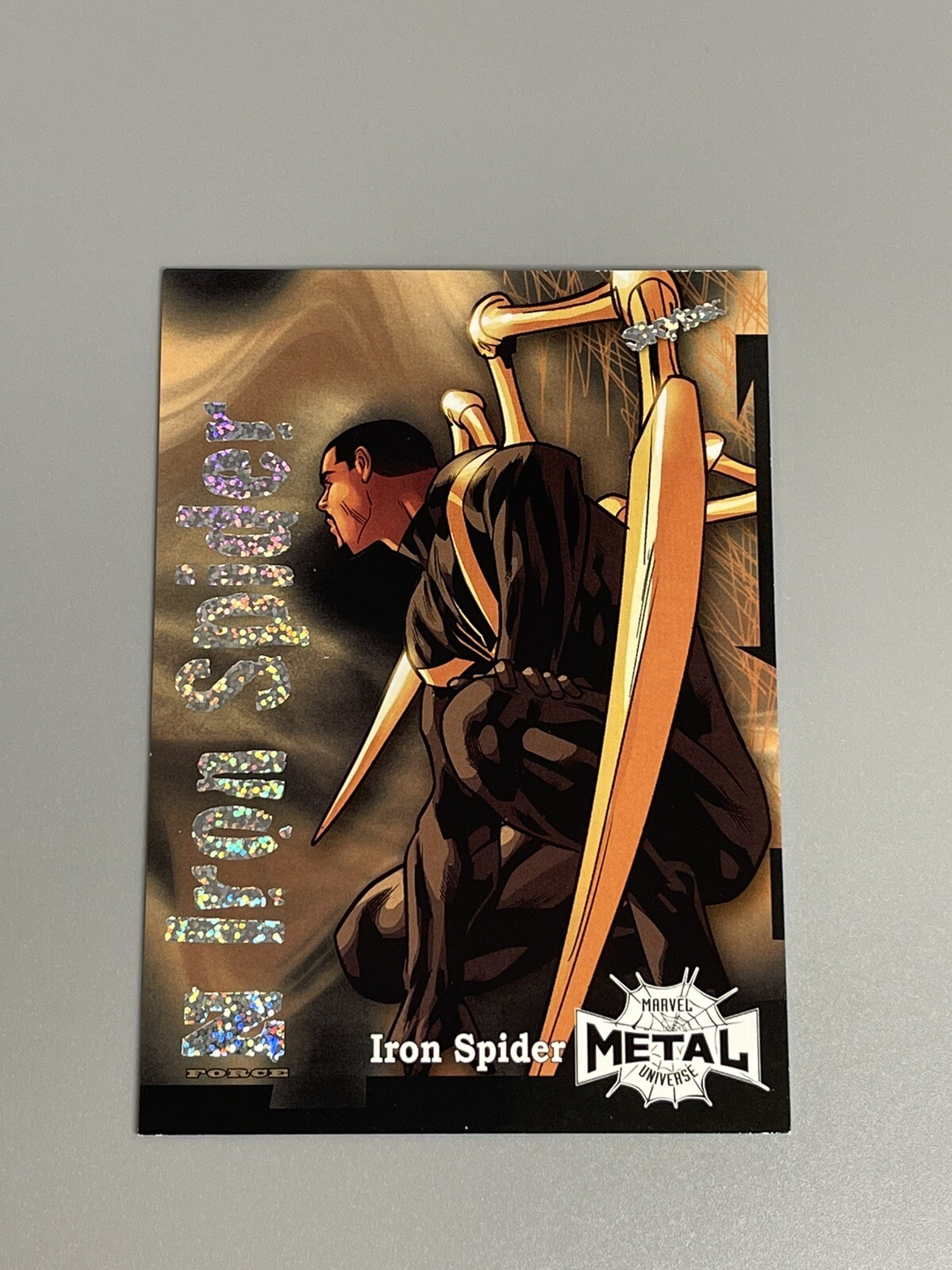 Iron Spider 2021 Skybox Marvel Metal Universe Spider-Man /100 Z-Force Rave Z-15