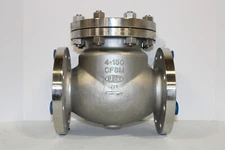 4" 150# ALOYCO 377 CF8M FLANGED STAINLESS STEEL CHECK VALVE NEW