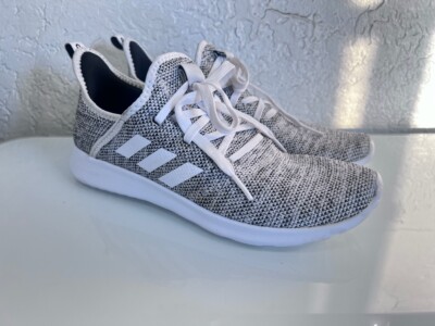 adidas Women's Cloudfoam Pure Running Shoes White Gray Used Choose  Size