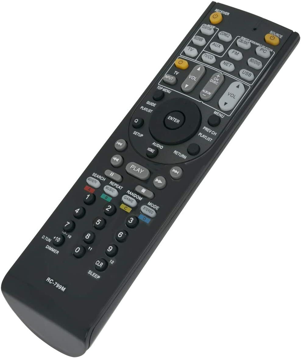 New Replace Remote Control fit For ONKYO Audio Video AV Receiver RC799M, RC-799M