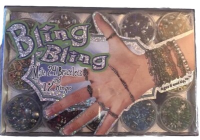 Bling Bling From The Bead Shop 24 Bracelets And 12 Ring Craft Set Kit