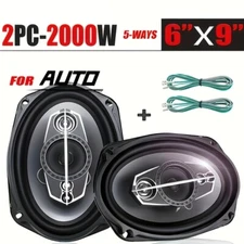 2000W 6x9" 5-Way Coaxial Car Stereo Speakers Full Range Upgrade Car's Audio Sys