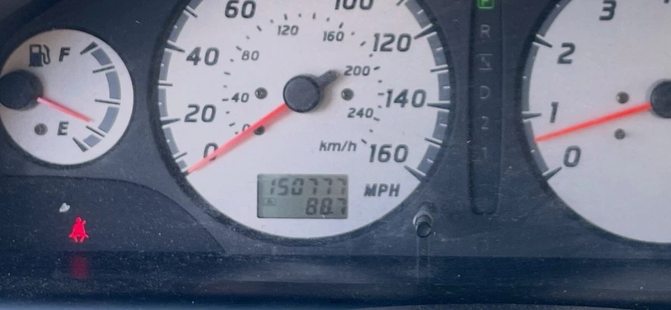 Nissan Máxima 2000 velocímetro cuadro de instrumentos SE 150 K lente agrietada OEM Foto 2 de 4