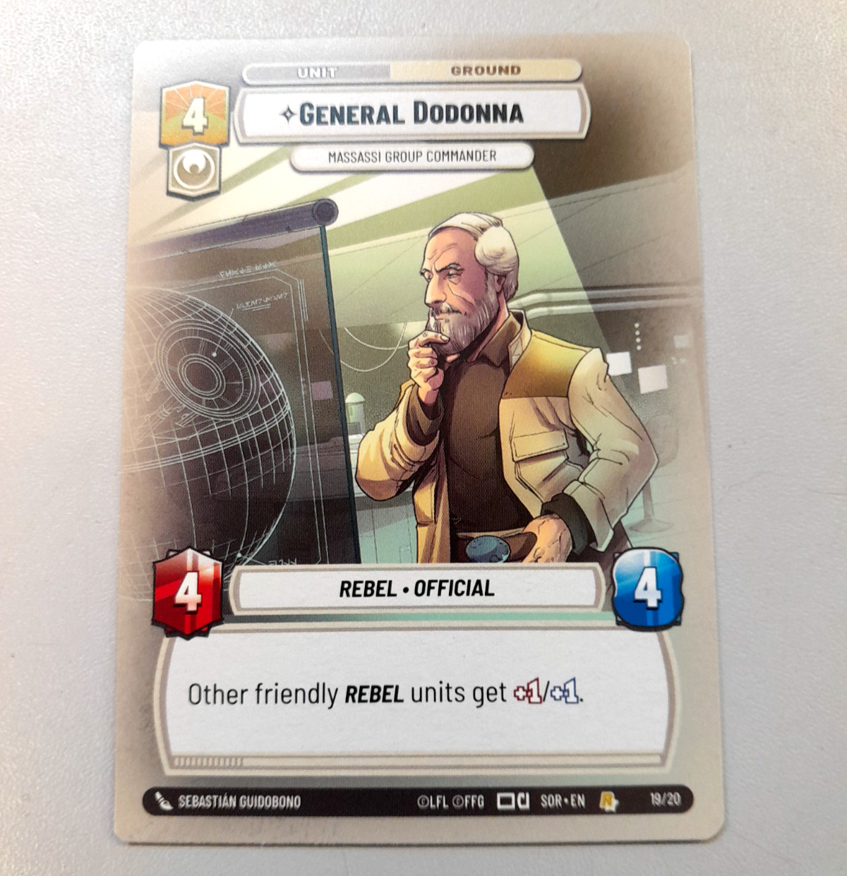 Star Wars Unlimited TCG 19/20 General Dodonna OP Kit - Rare Hyperspace