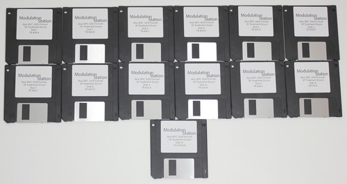Akai MPC 3000 2000 Format Floppy Disk Drum Library SP 1200 Treated Drum Programs
