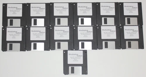 Akai MPC 3000 2000 Format Floppy Disk Drum Library SP 1200 Treated Drum Programs
