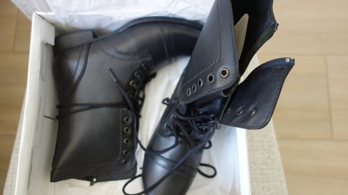 Zapatos para mujer STEVE MADDEN TROOPA CUERO NEGRO 8,5W nuevos - Imagen 9 de 13