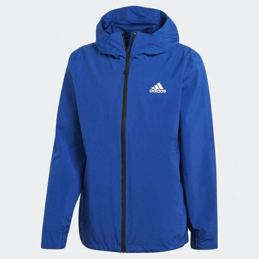 Royal blue rain 2025 jacket womens