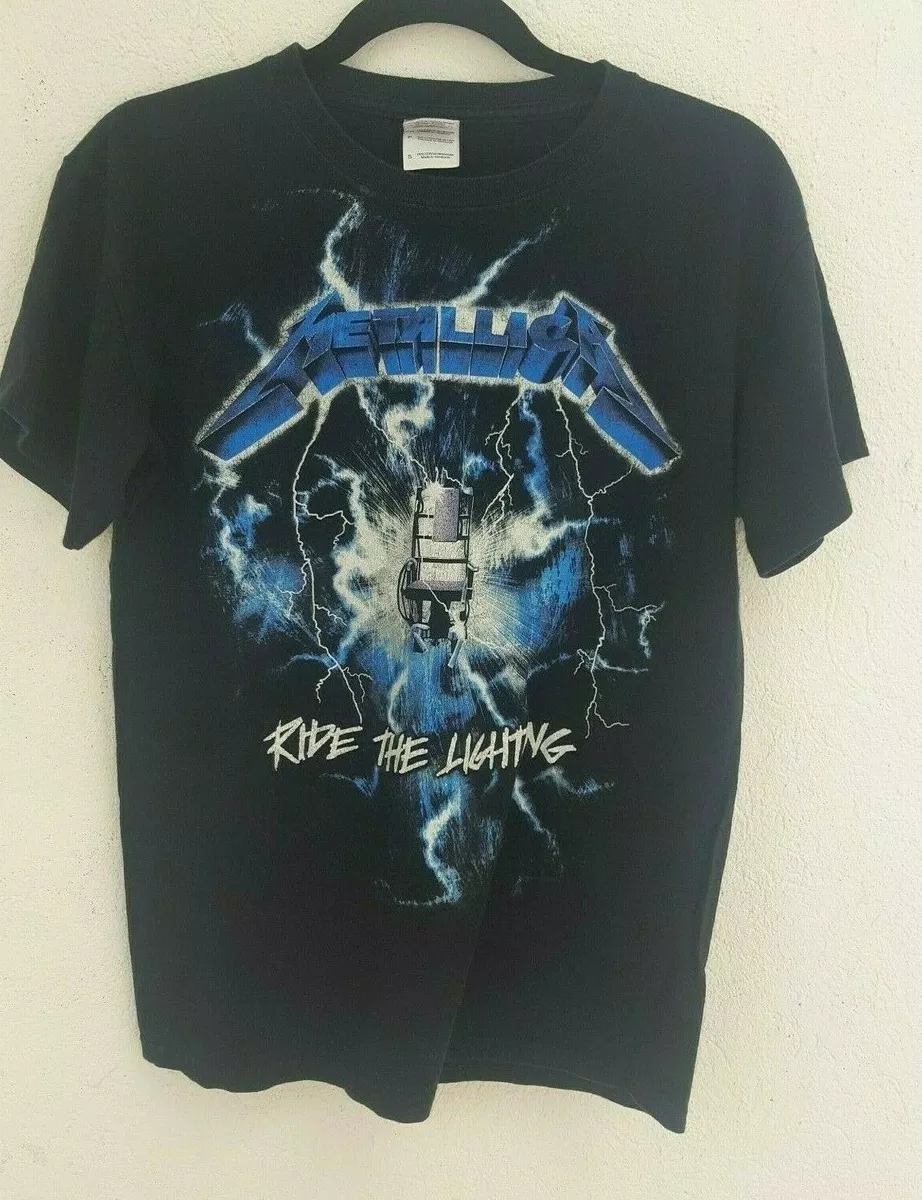 Metallica Ride the Lightning Rare T-shirt Gildan Size S vintage European tour ?