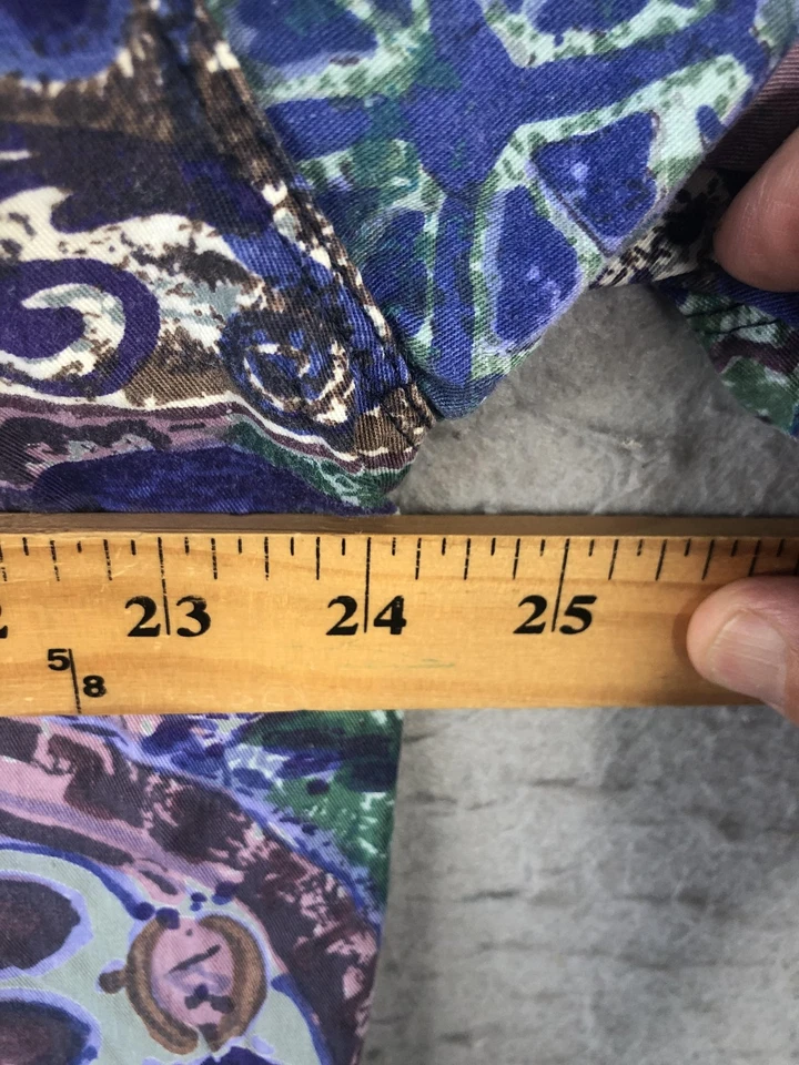 Vintage Gotcha Shirt Mens Large Multicolor Abstract Print Short Sleeve 90s Surf - Image 3 of 4