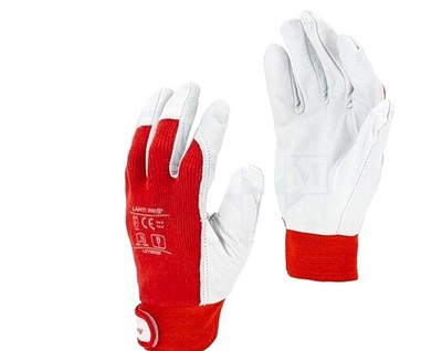 Protective gloves; Size: 11; white-red; tag - LAHTI-L270211K | Fast EU Shipping