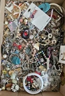 Large Lot Junk Jewelry 15 Pounds Vintage to Now Costume Craft Bulk Some Wearable