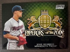 2020 Stadium Club Chrome Jose Berrios Emperors of the Zone Gold Refractor /50