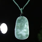 Certified Grade A Green 100% Natural Icy Jadeite Jade Pendant Dragon Loong S0813