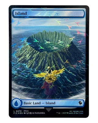 MTG | Island | Final Fantasy | Chocobo Track Foil | NM | Englisch