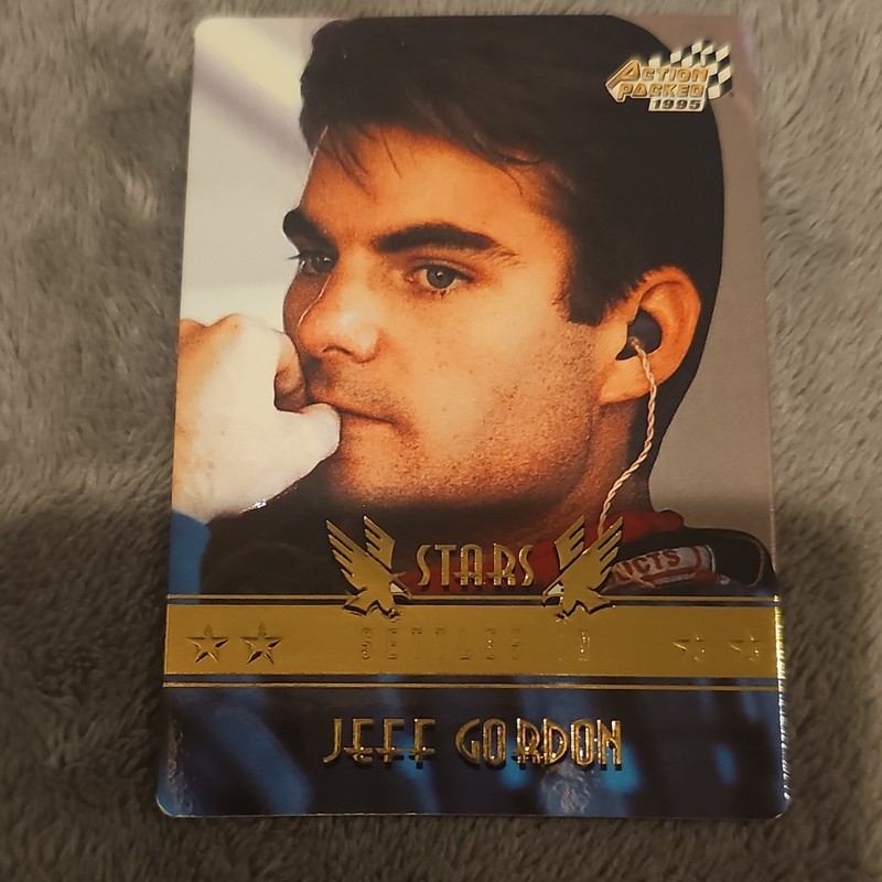 Pinnacle 1995 Action Packed Stars Jeff Gordon #60 Settles In Auto Racing