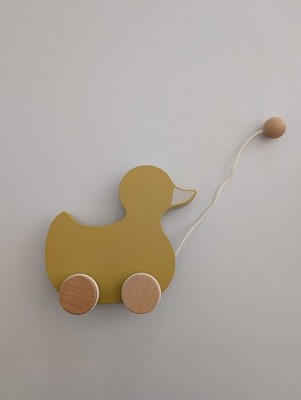 Hearth & Hand with Magnolia Pull Along Duck Wooden Toy 18+ Months - NEW